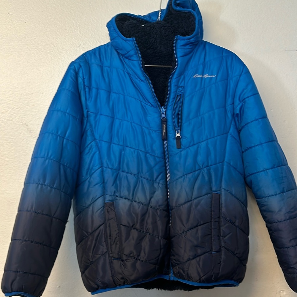 Eddie Bauer boys jacket 10/12 Sherpa lined